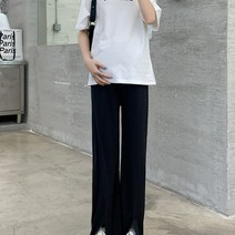 여성용 패션 임산부 와이드 팬츠
