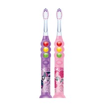 파이어플라이 마이리틀포니 유아용 레디 고 LED 라이트업 타이머 칫솔, 랜덤발송, 2개