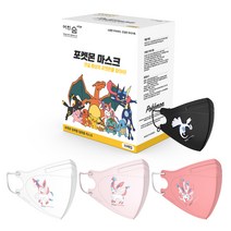 어린숨 엣지 포켓몬 아트 전설 환상을 찾아라 심볼 마스크 아동용 뉴초소형 3종 x 10p   랜덤발송 세트, 30p, 1세트, 님피아