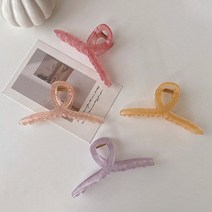 걸핀스 1015 롱 빅사이즈 컬리 올림머리 왕집게핀 특대 13cm 4종 세트