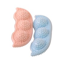 강아지 이갈이 장난감 12 x 5 x 3.5 cm 2종 세트, 블루, 핑크, 1세트