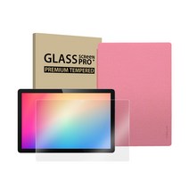 태클라스트 APEX 태블릿PC U10PRO + 강화유리필름 + 커버 케이스 세트, 그레이(태블릿 PC), 핑크(케이스), 64GB