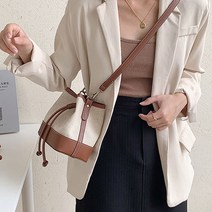 오프리 베이직 캔버스 버킷 복조리 숄더백