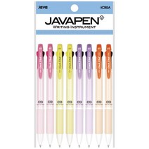 자바펜 체크 3볼 멀티펜 0.5mm 4종 x 2p 세트, 1세트, 옐로우, 오렌지, 바이올렛, 핑크