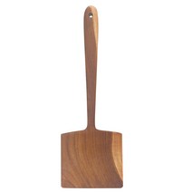 담다 티크 나무 사각 뒤집게 대 30 x 10 cm, 1개