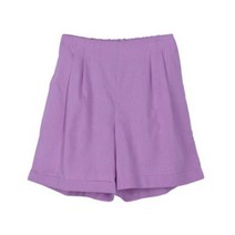 여성용 뒷밴딩 핀턱 롤업 4부 팬츠 PT9966K25