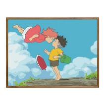 순잠 깜찍 모던 수채화 유채화 개릭터 그림그리기 DIY 세트 50 x 65 x 2.5 cm, 7 하늘에서 내려온 소녀 천사