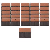 체어서퍼 먼지가 달라붙지 않는 의자발커버 직사각 S, 브라운, 16개