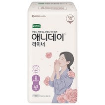 디펜드 여성용 애니데이 요실금 라이너 롱, 40개입, 1개, 롱 라이너