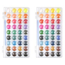 민화샵 솔리드 고체물감 팔레트 2p, 36색
