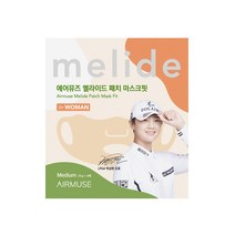 에어뮤즈 여성용 멜라이드 썬패치 마스크핏, 19g, 1개, 4개입