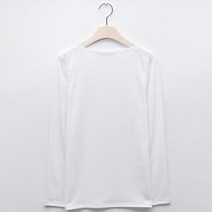 탱커스 여성용 데일리 입술넥 베이직 긴팔 티셔츠 TU3TS006L0