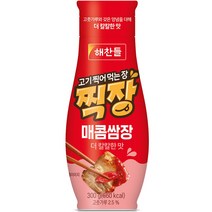 해찬들 고기 찍어 먹는 장 찍장 매콤쌈장, 300g, 1개