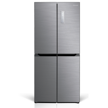 캐리어 클라윈드 피트인 4도어 냉장고 방문설치, 메탈실버, KRNF427SPH1