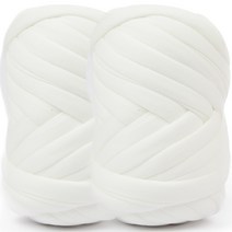 브랜드얀 패브릭 자이언트얀 약 1kg 2롤, 23번 밀크, 2개