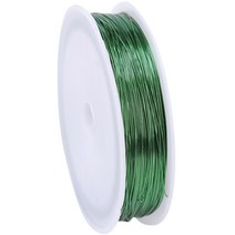 부드러운 철 와이어 0.4mm x 100m, 1개, 11 그린
