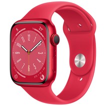 Apple 애플워치 8 GPS+Cellular, 45mm, 알루미늄, (PRODUCT)RED / 레드 스포츠 밴드
