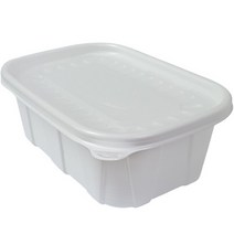 생활을그리다 직사각 죽용기 1000ml 대 + 뚜껑 세트, 1개, 100세트