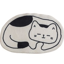 감성 발매트 반점냥이, 아이보리