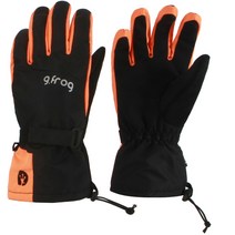 지프로그 엘빈 오지 스키보드 장갑 양손세트, 오렌지 + 블랙