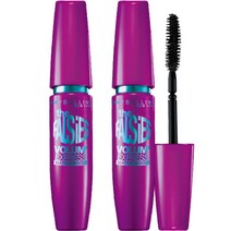메이블린 뉴욕 폴시 래쉬 워터프루프 마스카라 9.2ml, 2개, 블랙