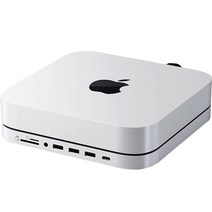 사테치 USB C타입 8 in 1 SSD 맥 미니 스탠드 멀티 허브 ST-MMSHS, Silver