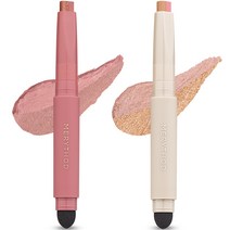 메리쏘드 투톤 섀도우 0.9g x 2종 세트, 1세트, 모브페탈, 글리터탭