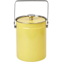 로이첸 스테인리스 음식물 쓰레기통 3L, 옐로우