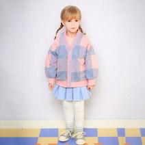 젤리스푼 아동용 클래식 체크 가디건