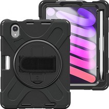 스냅케이스 라운드스트랩 아머 태블릿PC 케이스, 블랙