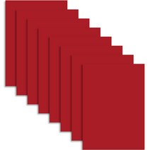 원진 칼라 하드보드지 1T 빨강, 4절, 8개