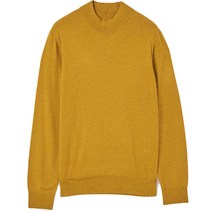 킨록 남성용 캐시미어 반터틀넥 긴팔 니트