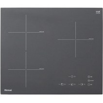 린나이 인덕션 미드나잇 그레이 인스톨프리 전기 레인지 3구, RBI-G3000N, 빌트인