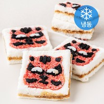 착한떡 달콤한 호랑이모양 우유 백설기 (냉동), 90g, 4개