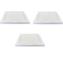 가온엘이디 LED 사각 엣지 직부등 20W 3p, 주광색 + 화이트