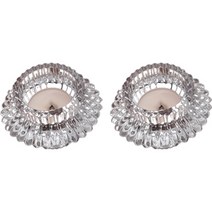 미니맥시 북유럽풍 크리스탈 유리캔들 홀더 2p