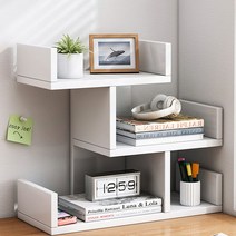 라이프스윗 간편조립 수납장 책장 서재 3단M 34 x 16 x 36 cm, 화이트