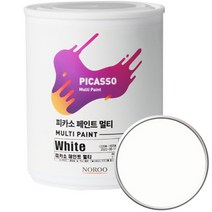 노루페인트 피카소 페인트 멀티 1L, 밀크화이트 SP0070