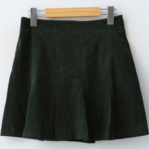 엔비룩 플리츠 코듀로이 스커트