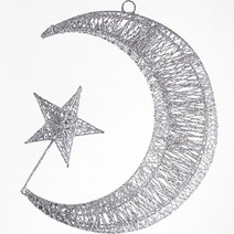 달과별 고급 크리스마스 장식 인테리어 소품, B실버