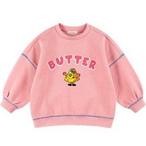 월튼키즈 아동용 버터 치즈 기모 티셔츠