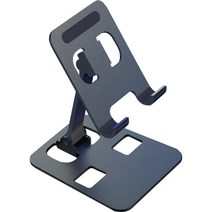 앤써핏 알루미늄 접이식 스마트폰 거치대, 그레이, 1개