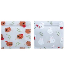 마켓감성 스몰 캔디 지퍼백 2p 세트, 10세트, 10호 랜덤발송