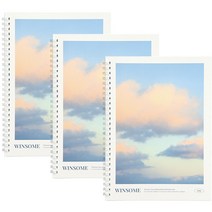 인디고 마음사진 스프링노트 라인, 하늘, 3개