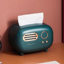 클리니스 레트로 감성 라디오 휴지갑, 그린