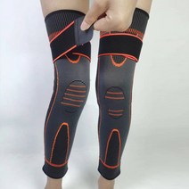 스트랩 롱 무릎 보호대 오렌지 M 2p, 1개