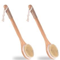 엔에스제이 끈 손잡이 바디 솔 브러쉬, 2개