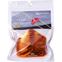 와이에스컴퍼니 알루미늄 텐트 타프 로프 삼각 스토퍼, 오렌지