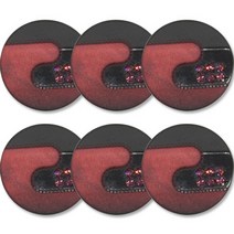 고급 큐빅 가디건 코트 단추 18mm, 6개, 보석1(와인)