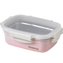 모멘토 스테인레스 세라믹 밀폐 용기 480ml 글램핑크, 단품, 1개